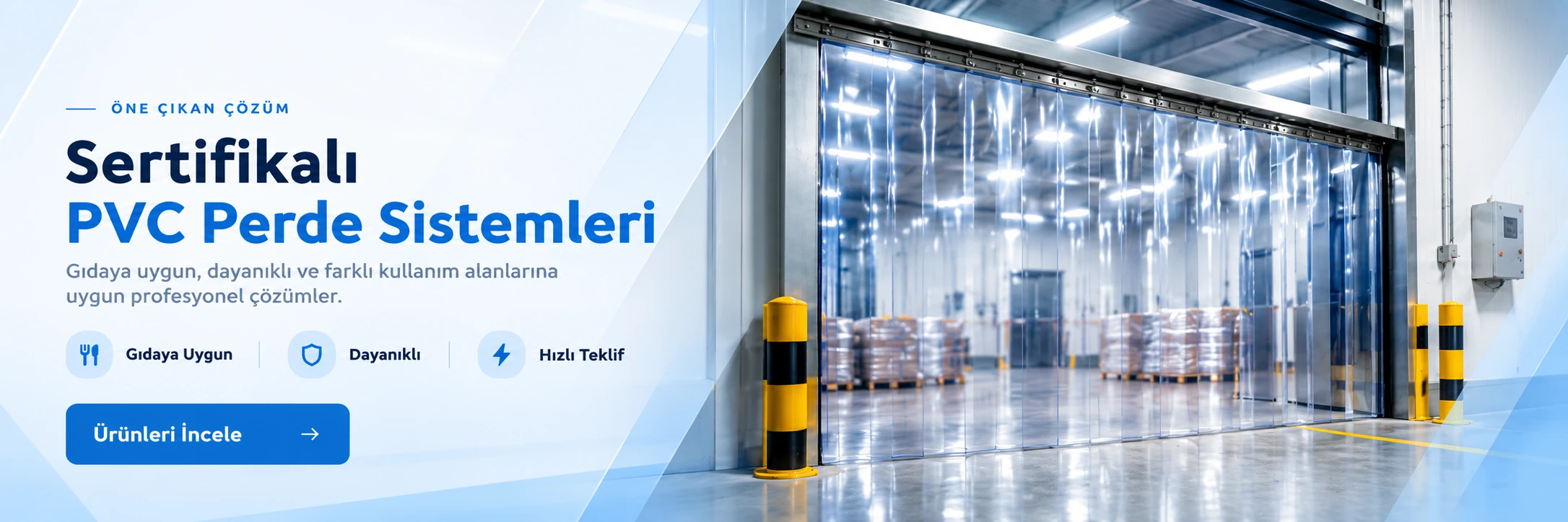 PVC perde sistemleri: endüstriyel alanlar için ölçüye uygun çözümler, ürünleri incele